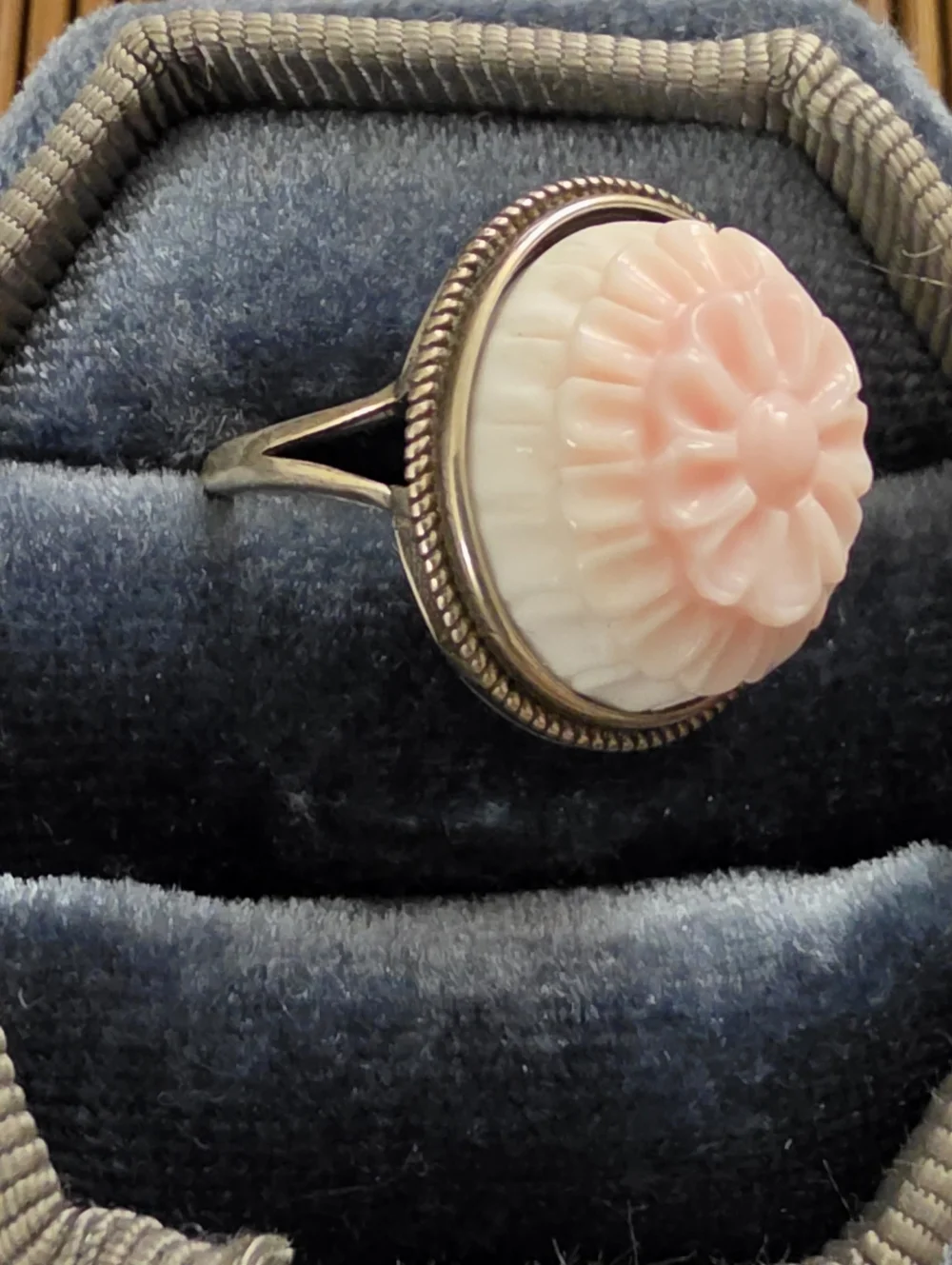 925 Silver Conch Shell Adjustable Ring - Picture 4 of 12